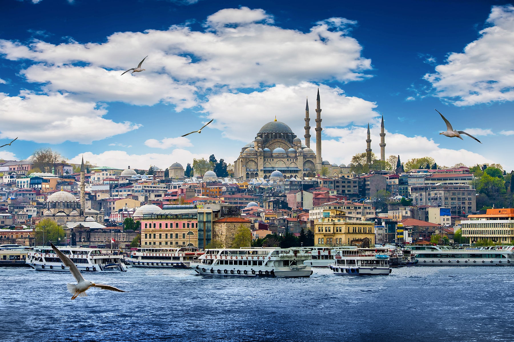 Вид на Стамбул с Босфора